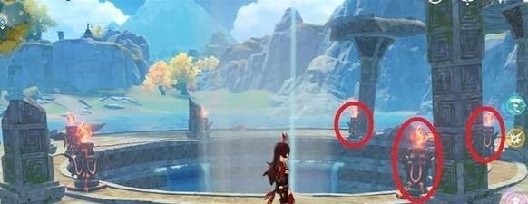 原神渌华池五个火柱子怎么解 渌华池秘境开启任务攻略[多图]图片4