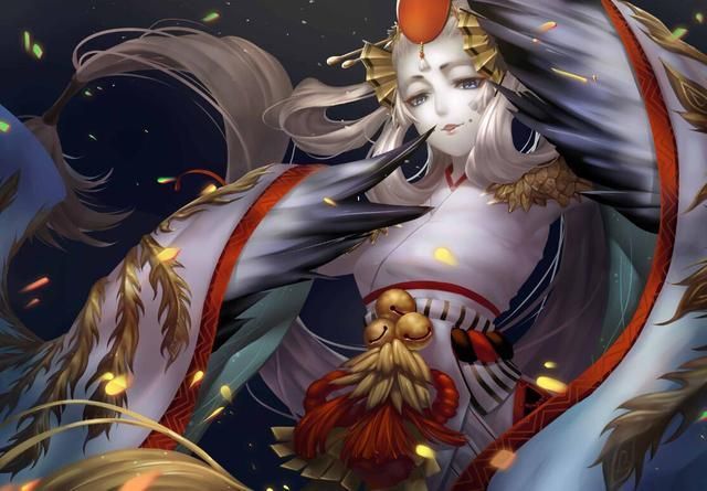 阴阳师SP姑获鸟图透：SP姑获鸟周年庆立绘图片[多图]图片1