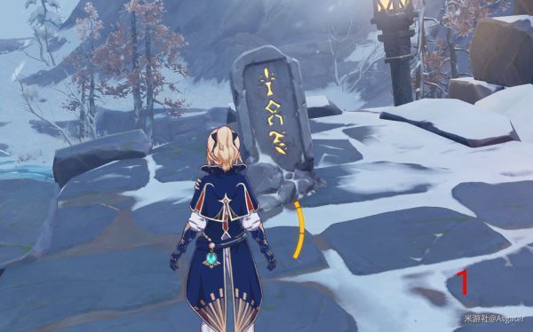 原神龙脊雪山石碑位置 龙脊雪山石碑任务具体位置介绍[多图]图片3