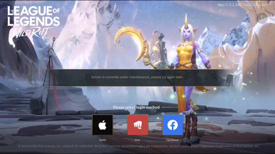 英雄联盟lol手游出现server is currently undermaintenance怎么办？问题解决方法介绍[多图]图片1