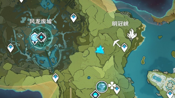 原神明冠峡特殊宝藏位置在哪 明冠峡特殊宝藏位置大全一览[多图]图片1