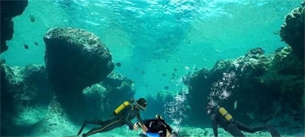 潜水员寻宝