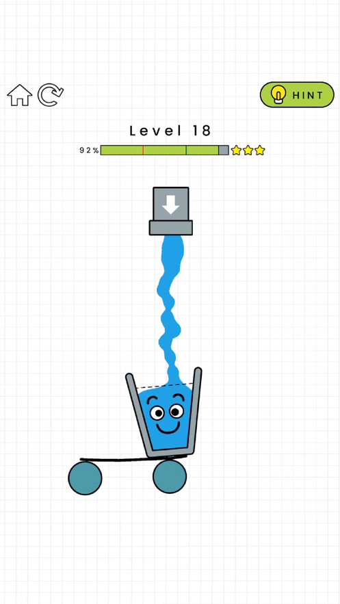 抖音上画线让水杯装满的游戏