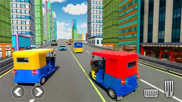 蹦蹦人力车驾驶highway tuk tuk rickshaw