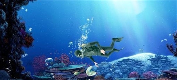 潜水员寻宝