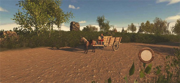 山道马车运输3D
