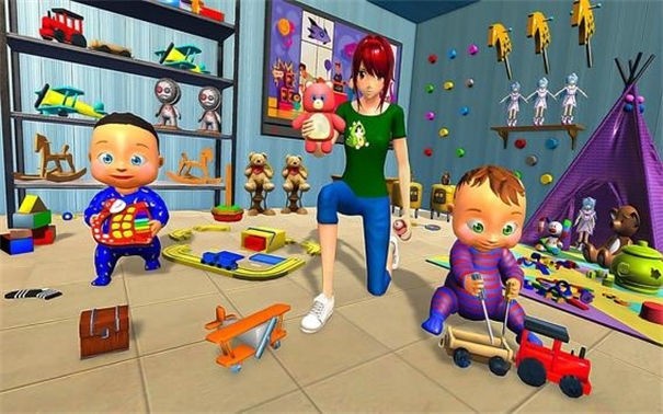 双胞胎妈妈模拟器3D Anime Twin Mother