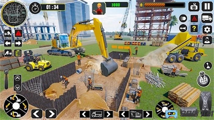 3D真实挖掘机游戏