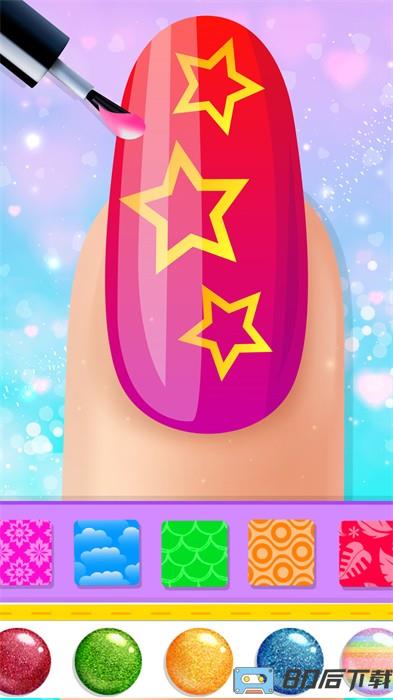 公主时尚美甲装扮