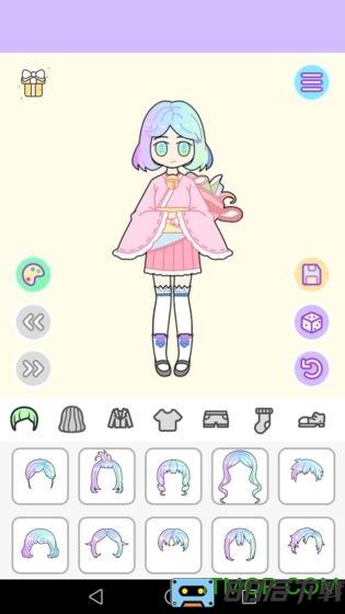 粉彩女孩换装小游戏