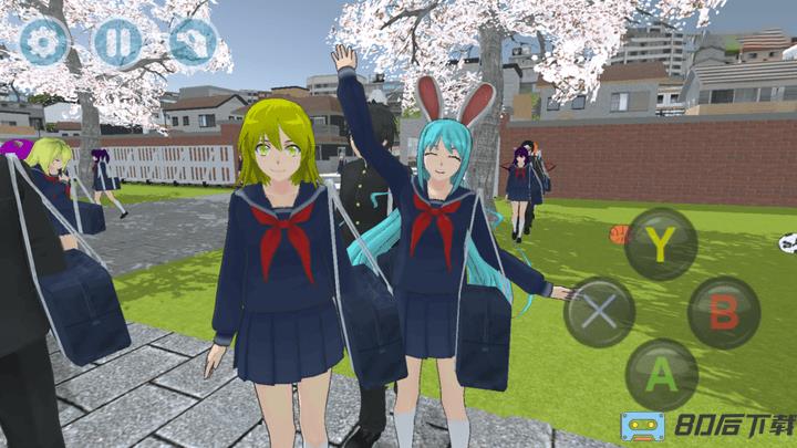樱花校园浪漫物语动漫高校女生模拟