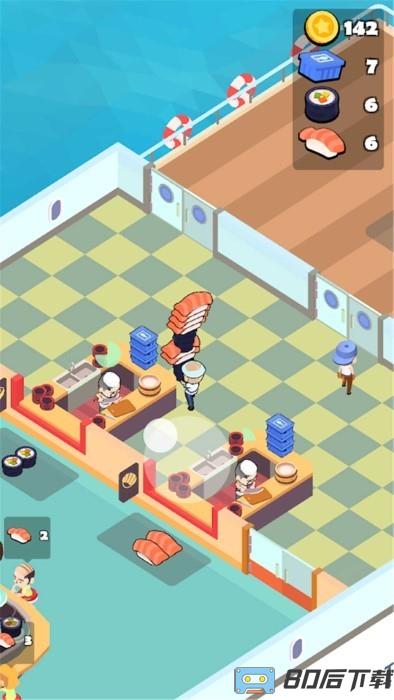 旋转模拟器海上寿司店