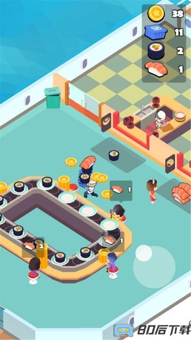 旋转模拟器海上寿司店