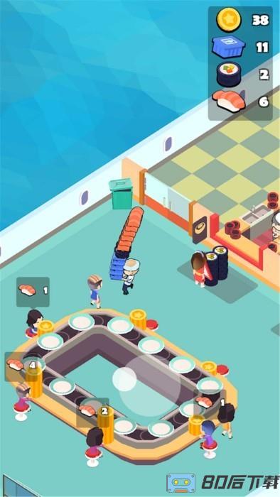 旋转模拟器海上寿司店