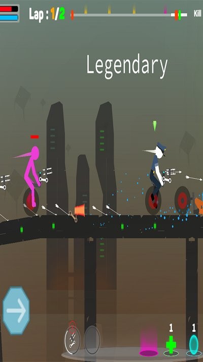 火柴人独轮车生存